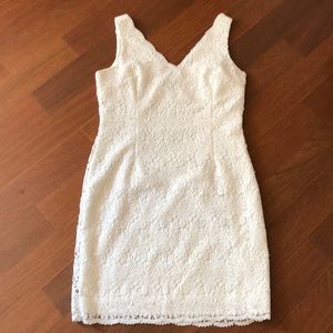Ann Taylor white lace dress